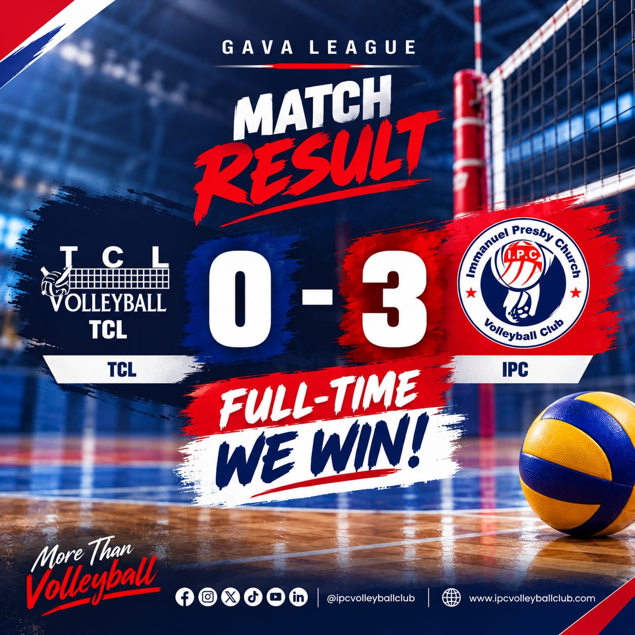 IPC RETURN TO ACTION WITH CONVINCING 3-0 WIN OVER TCL