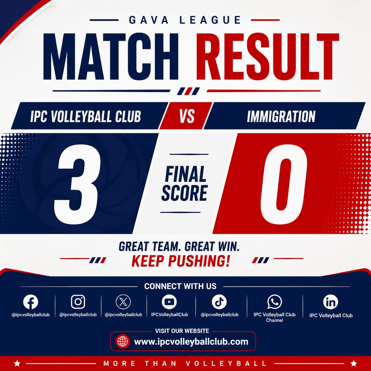 IPC Volleyball Club Secure Convincing 3-0 Victory Over Ghana Immigration