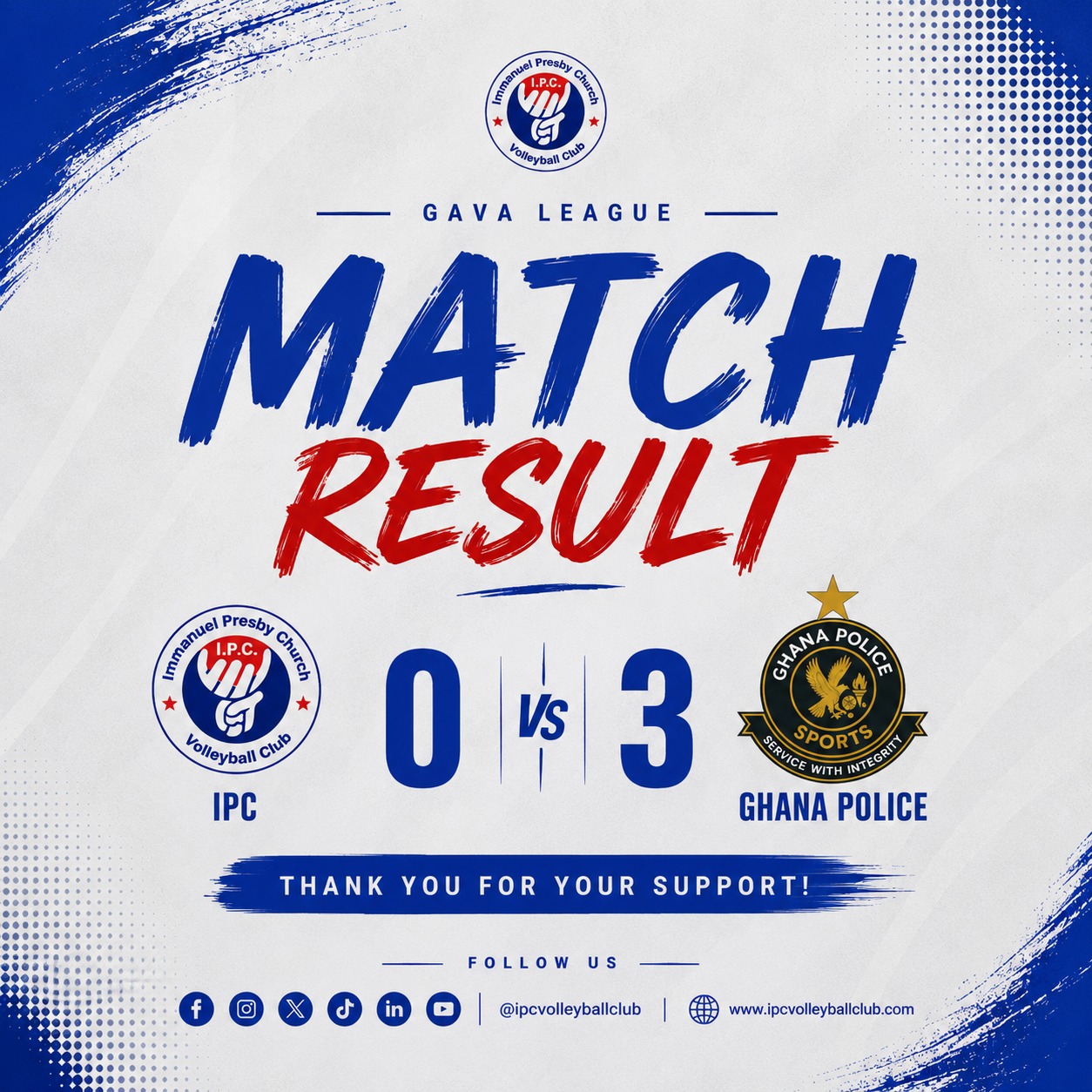 IPC Fall to Ghana Police in GAVA League Encounter